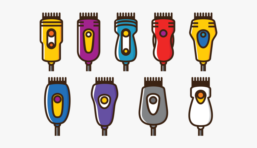 Vector Hair Clippers Icons - Hair Clipper Clipart Png, Transparent Png, Free Download