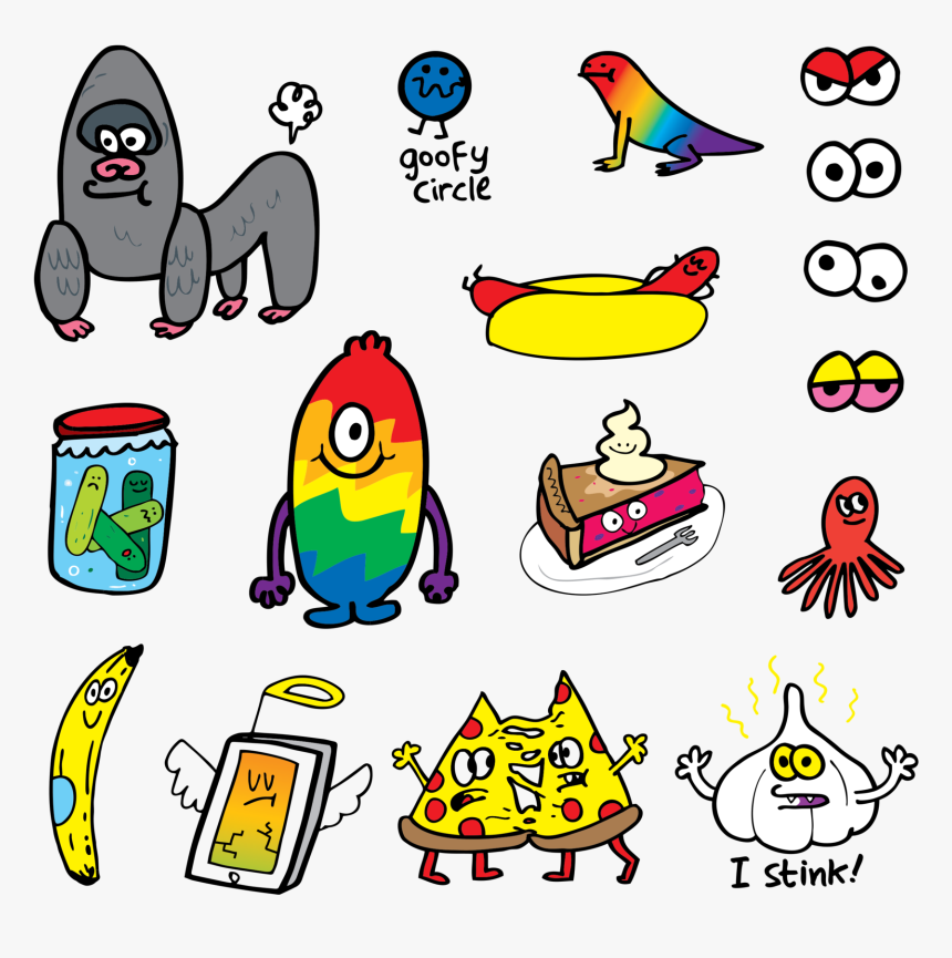 Jon Burgerman Doodle Art, HD Png Download, Free Download