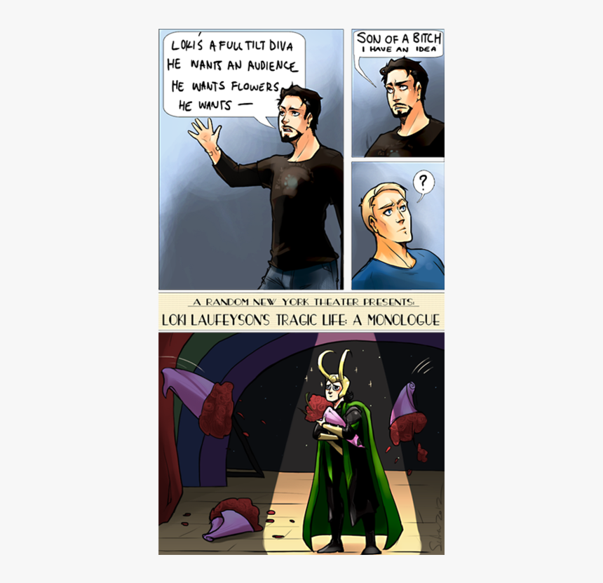 Loki And Tony Stark Fan Art , Png Download - Loki Fucked By A Horse, Transparent Png, Free Download