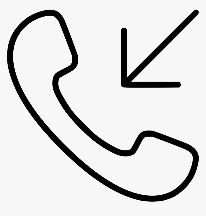 Call Handset Arrow Incoming Comments Clipart , Png, Transparent Png, Free Download