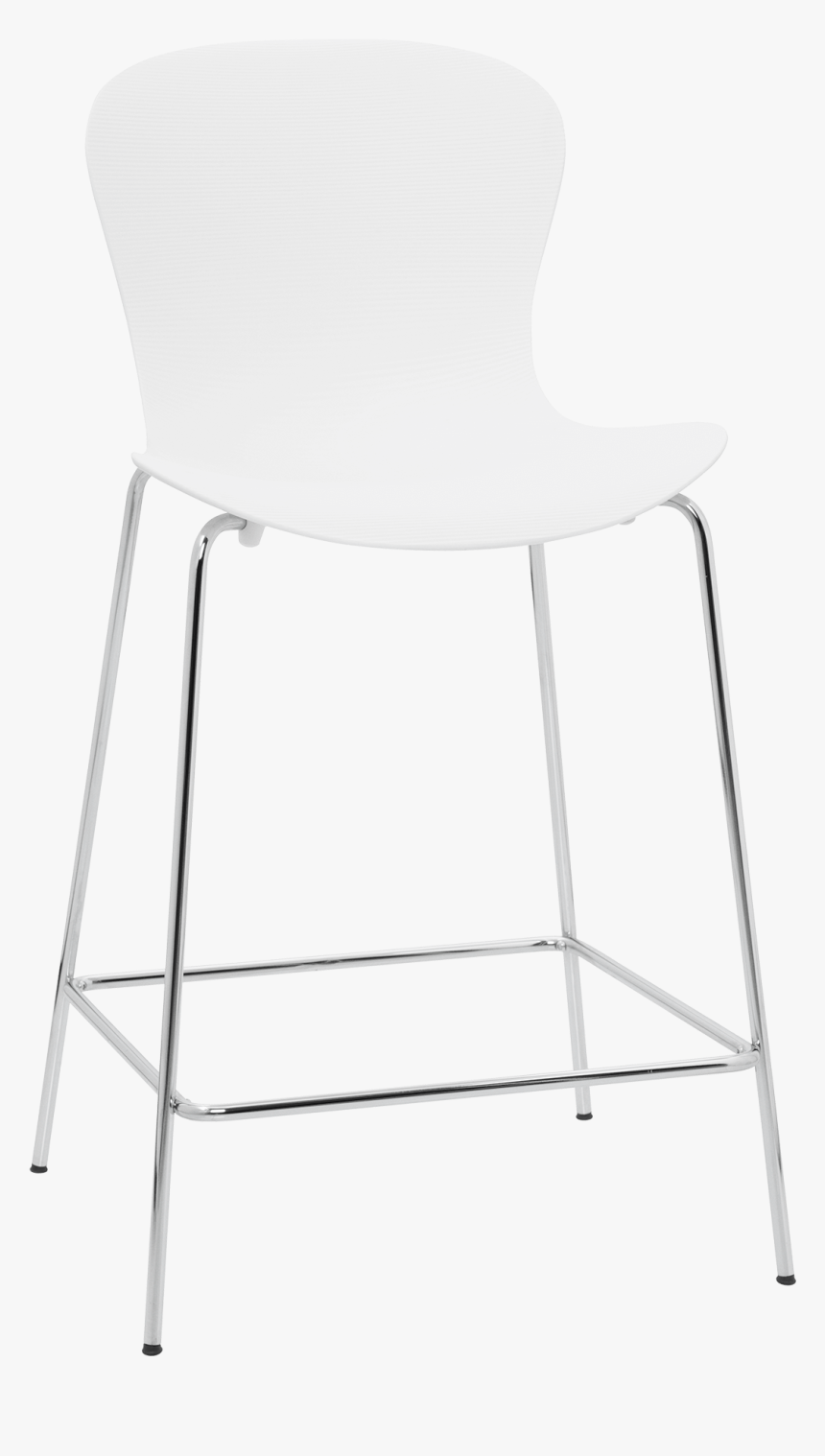 Nap Bar Stool Kasper Salto Milk White Chrome Steel - Chair, HD Png Download, Free Download