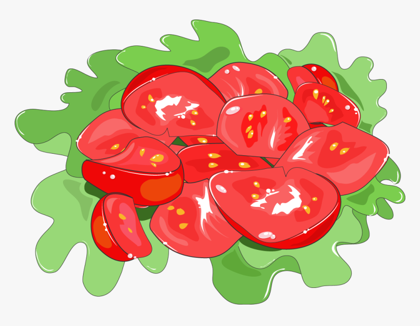 Tomato Salad Clip Art, HD Png Download, Free Download