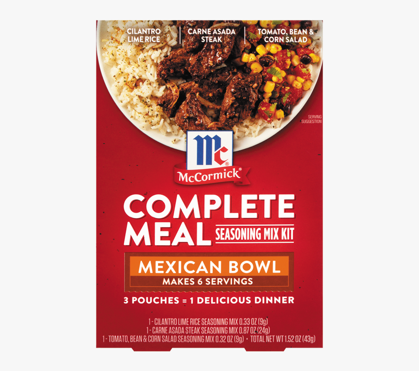 Mexican Complete Meals - Mccormick Complete Meal, HD Png Download, Free Download