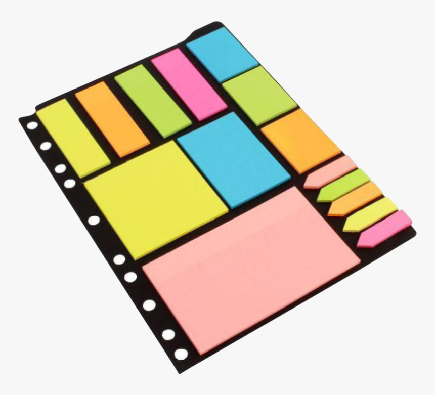 Sticky Notes Png Free Background - Sticky Notes And Page Markers, Transparent Png, Free Download