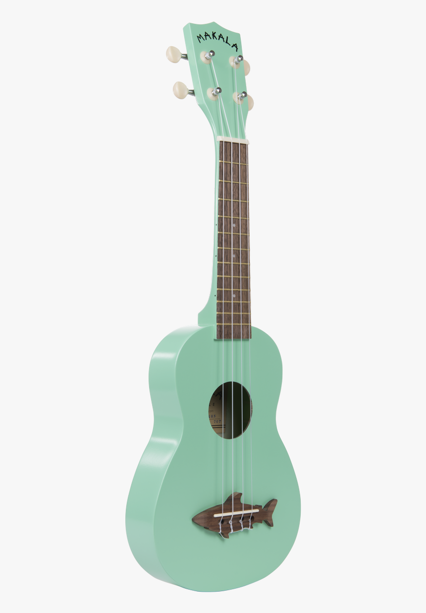 Green Shark Bridge Soprano Uke - Ukulele Makala Shark, HD Png Download, Free Download