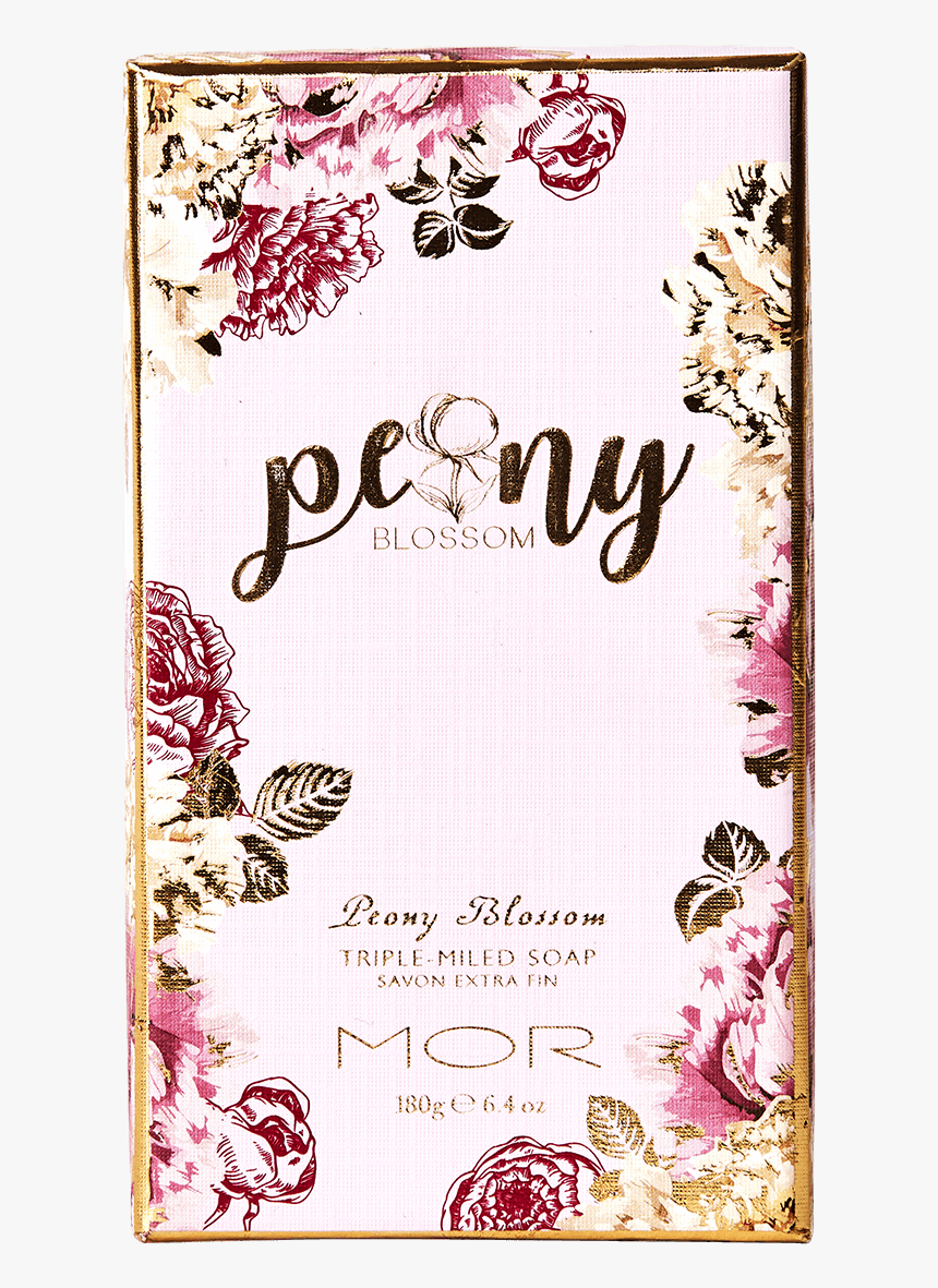 Pb02 Peony Blossom Triple Milled Soap Box - Peony, HD Png Download, Free Download