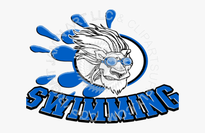 Lion Clipart Swimming - Swimming, HD Png Download, Free Download