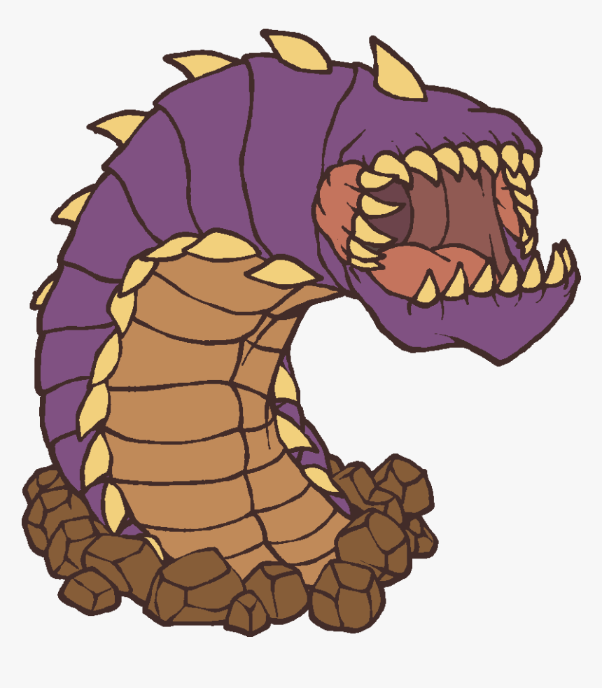 Desert Druid Crafts Neothelid And Purple Worm Minis - Cartoon, HD Png Download, Free Download