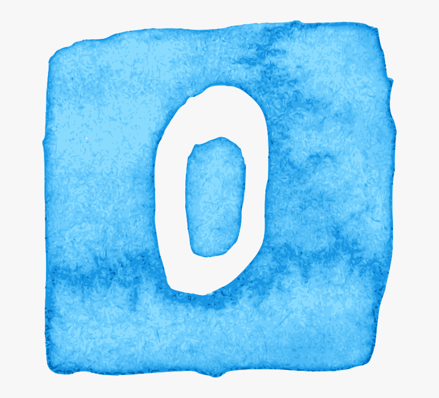 Watercolor Numbers In Square 5 - Cobalt Blue, HD Png Download, Free Download