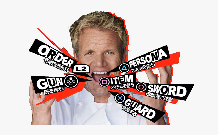 Persona し2 スキルを使う Tem アイテムを使う 銃を構える 近接武器で攻撃 Guard Persona - Persona 5 Png, Transparent Png, Free Download