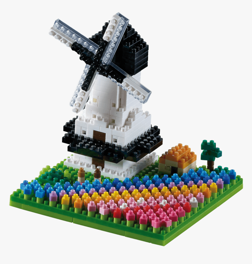 200 144 Windmill With Tulips - Lego, HD Png Download, Free Download