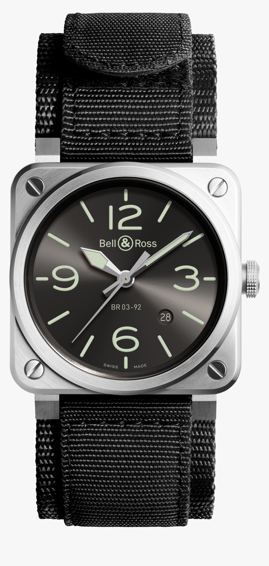 Bell & Ross Br 03 92 Grey Lum, HD Png Download, Free Download