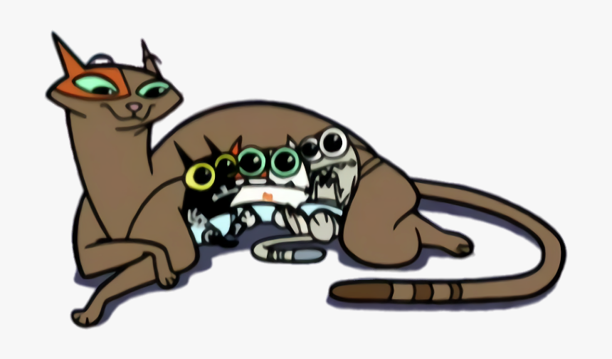 Catscratch Audrey And Kittens - Cartoon, HD Png Download, Free Download