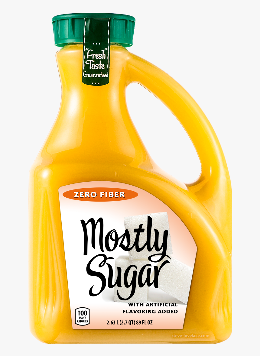 Mostly Sugar Orange Juice - Bottle, HD Png Download, Free Download