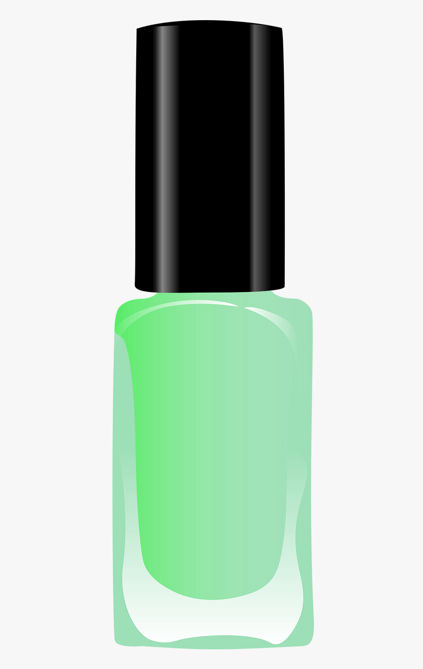 Green Nail Polish Transparent, HD Png Download, Free Download