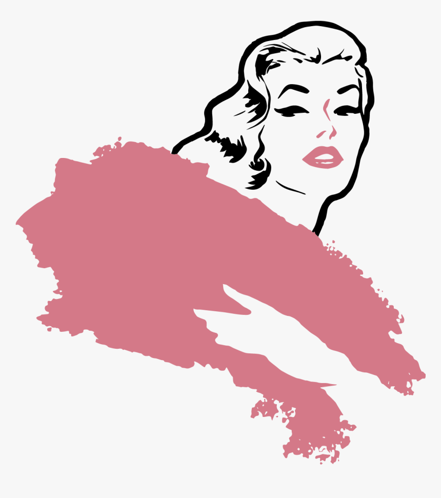 Vintage Inspired Lipstick Marilyn Monroe - Illustration, HD Png Download, Free Download