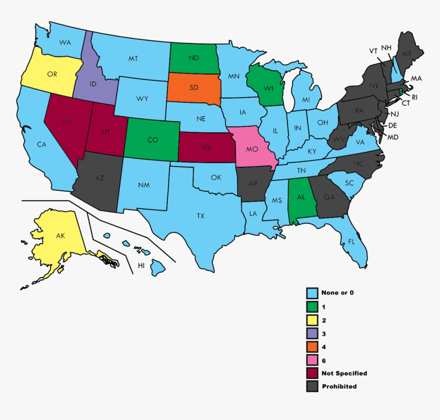 Red State Blue State Map, HD Png Download - kindpng