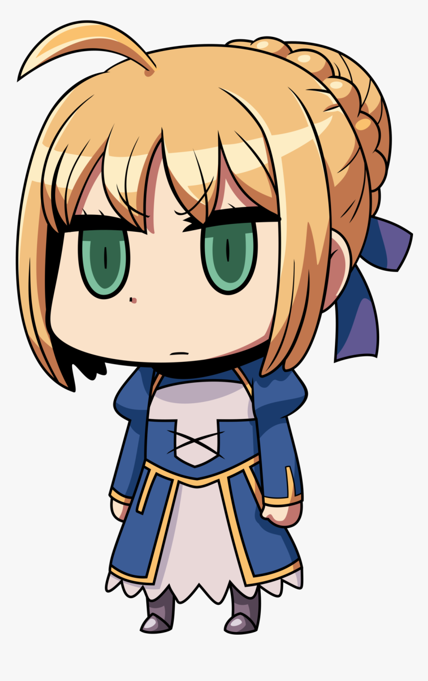 Chibi Arturia Vector For All Your Transparent Chibi - Saber Learning With  Manga, HD Png Download - kindpng