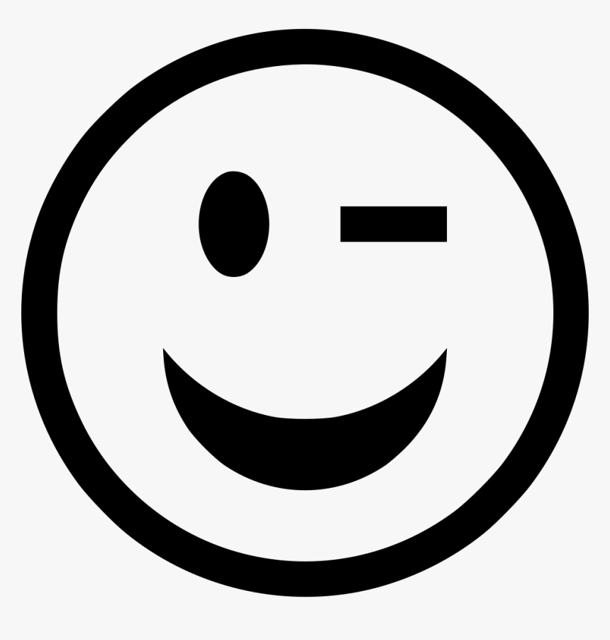 Smiley Blink - Smiley Blink Png, Transparent Png, Free Download