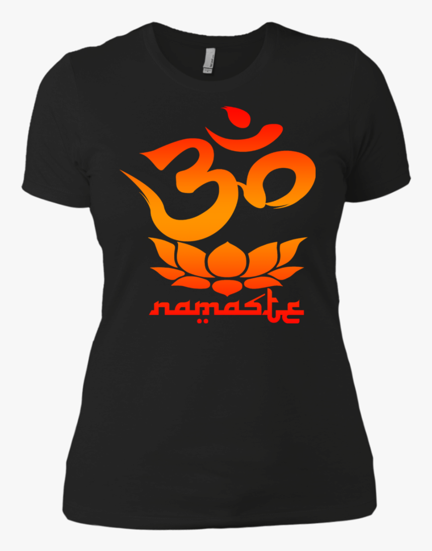 Namaste Symbol With Lotus Flower Tank Tops & T-shirts - Simbolo De Ohm, HD Png Download, Free Download