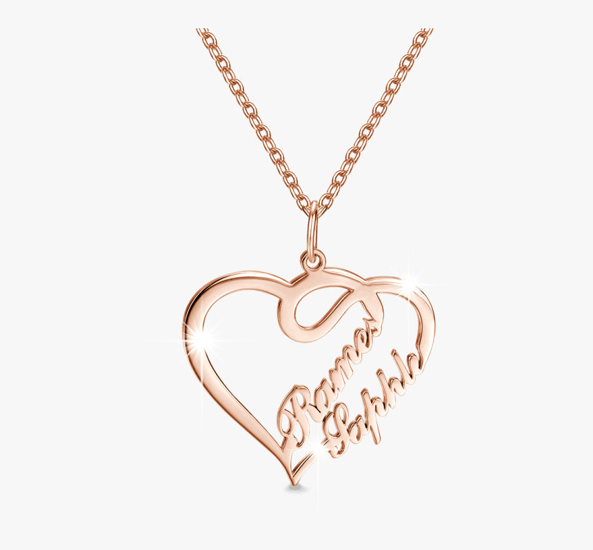 Gold Chain With Love Locket, HD Png Download, Free Download