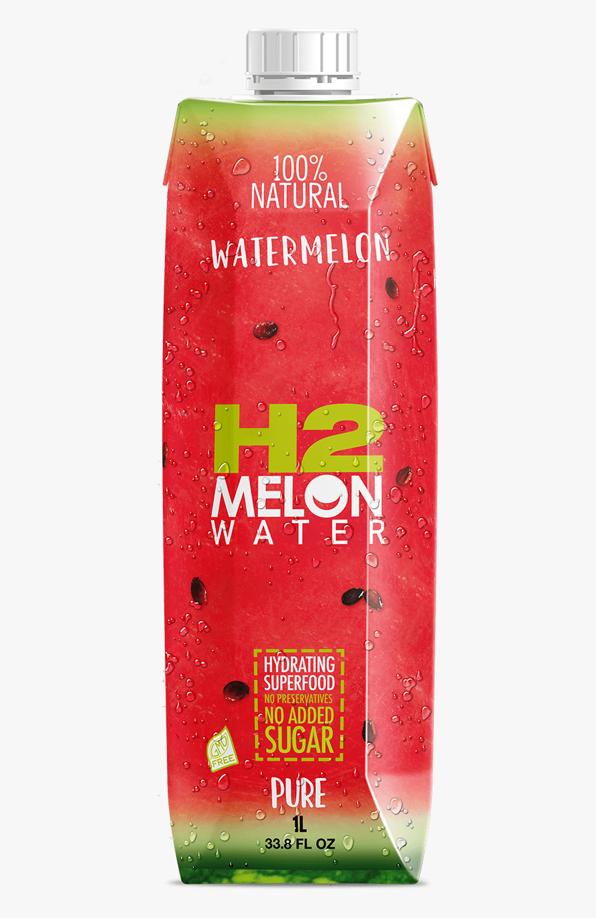 H2melon Watermelon Juice 1l Product Image - H2 Watermelon, HD Png Download, Free Download