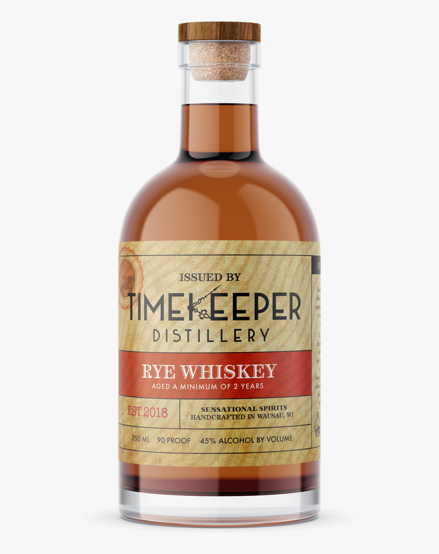 Timekeeper Distillery Rye Whisky Bottle - Maples Syrup Color, HD Png Download, Free Download