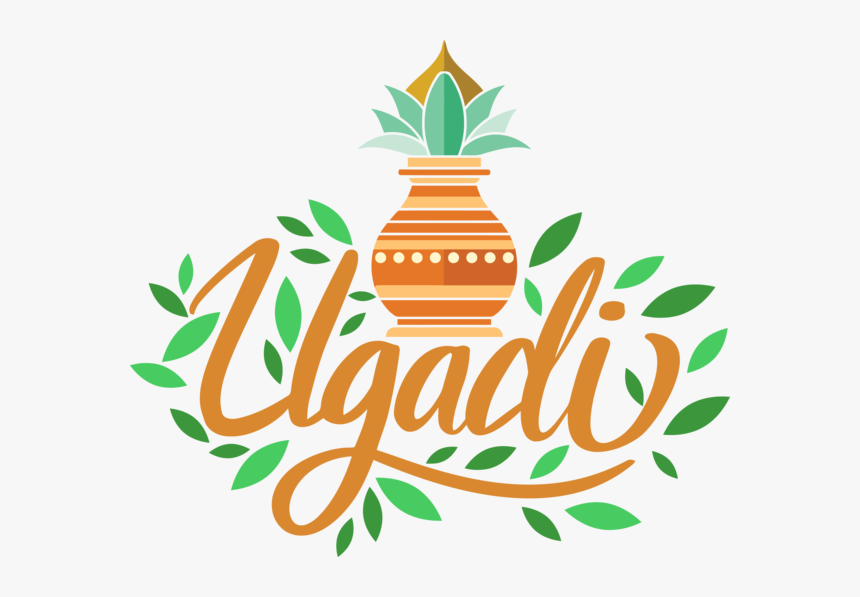 Happy ugadi festival / gudi padwa , vector illustration based • wall  stickers leaf, invitation, indian | myloview.com