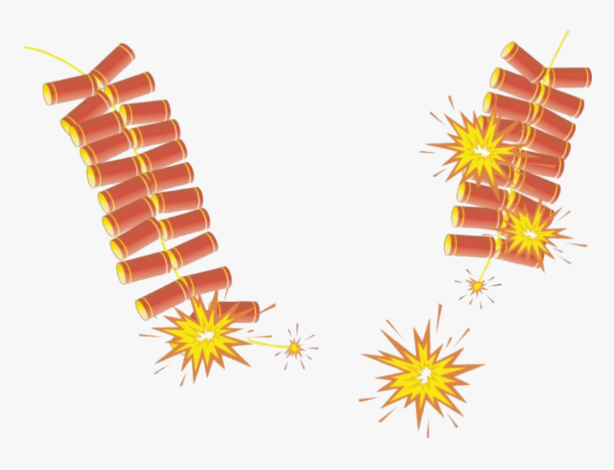 Firecrackers Transparent - Frame Happy Chinese New Year, HD Png Download, Free Download