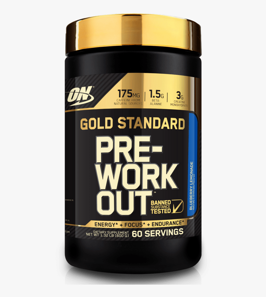 Gold Standard Pre Workout Png Clipart , Png Download - Bottle, Transparent Png, Free Download