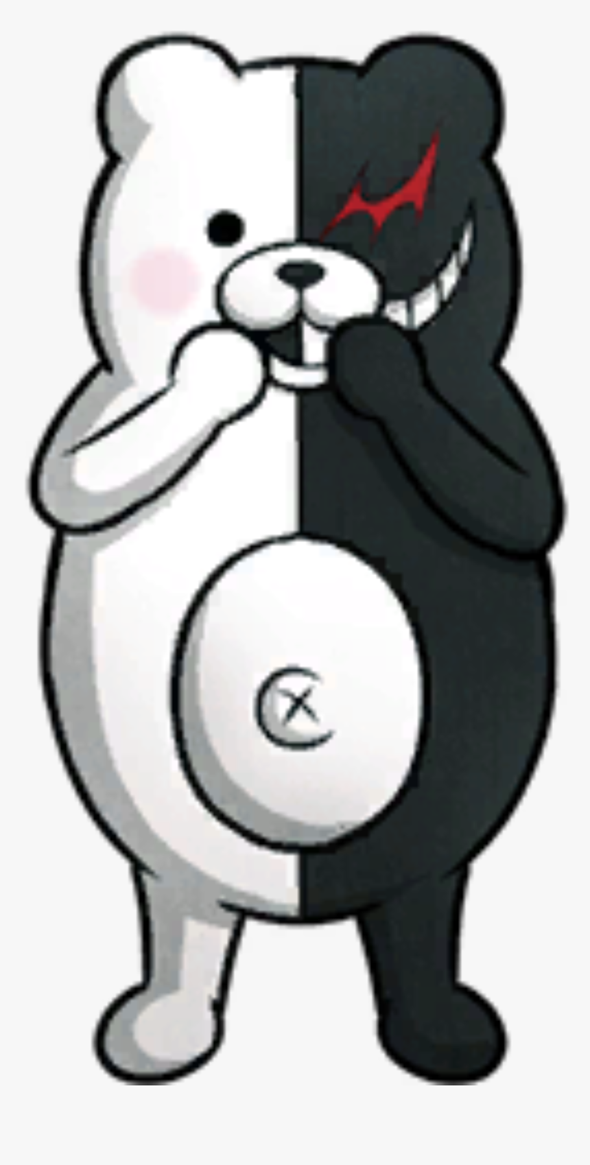 #monokuma #black #white #hope #despair #dangonronpa - Monokuma Png, Transparent Png, Free Download