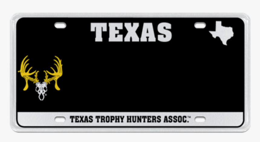 Texas Trophy Hunters License Plate , Png Download - Emblem, Transparent Png, Free Download