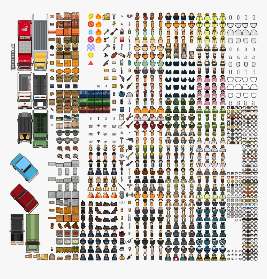 Prison Architect Sprite Sheet , Png Download - Irish Museum Of Modern Art, Transparent Png, Free Download