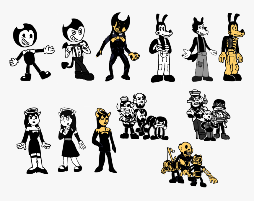 #batim #bendy #aliceangel #boris #bendyandinkmachine - Bendy And The Ink Machine The Butcher Gang, HD Png Download, Free Download