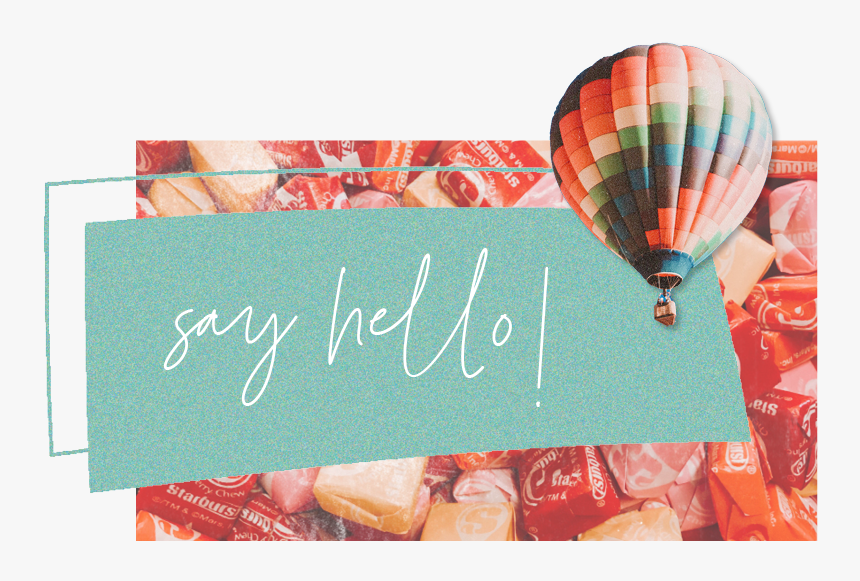 Hello - Hot Air Balloon, HD Png Download, Free Download