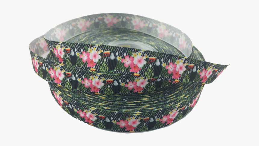 Ribbons [tag] Toucan Grosgrain Ribbons 5/8″ Tropical - Bangle, HD Png Download, Free Download