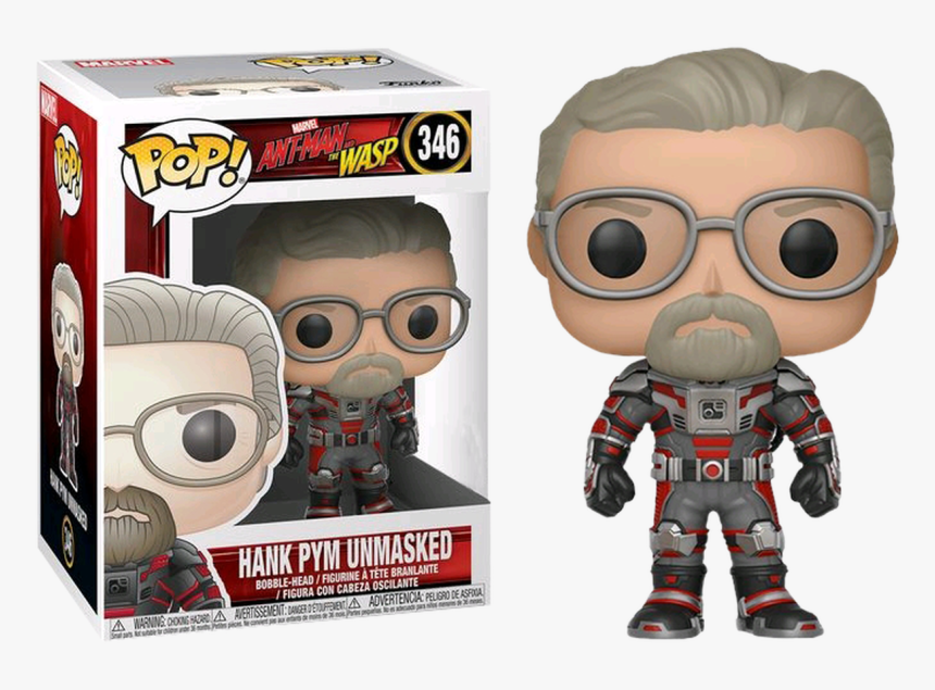 Ant-man And The Wasp - Hank Pym Unmasked Funko Pop, HD Png Download, Free Download