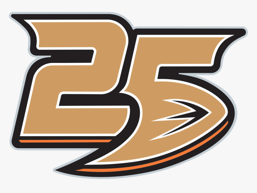 Anaheim Ducks , Png Download - Ducks Anaheim 25 Years, Transparent Png, Free Download