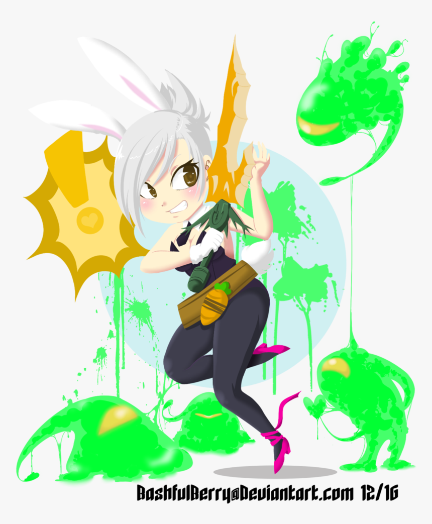 Battle Bunny Riven Vs Zac - Cartoon, HD Png Download, Free Download