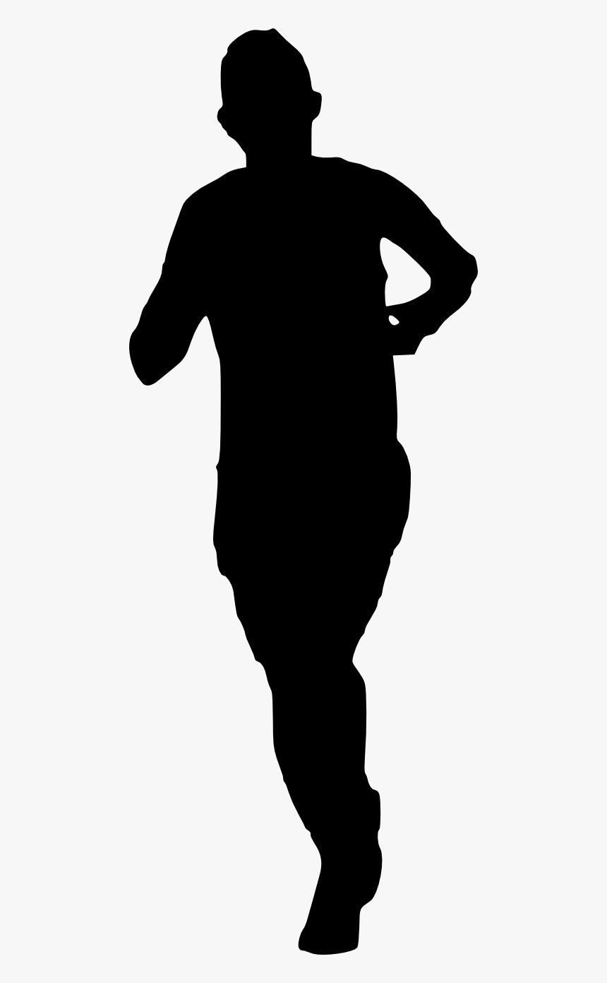 Man Running Silhouette - Silhouette, HD Png Download, Free Download