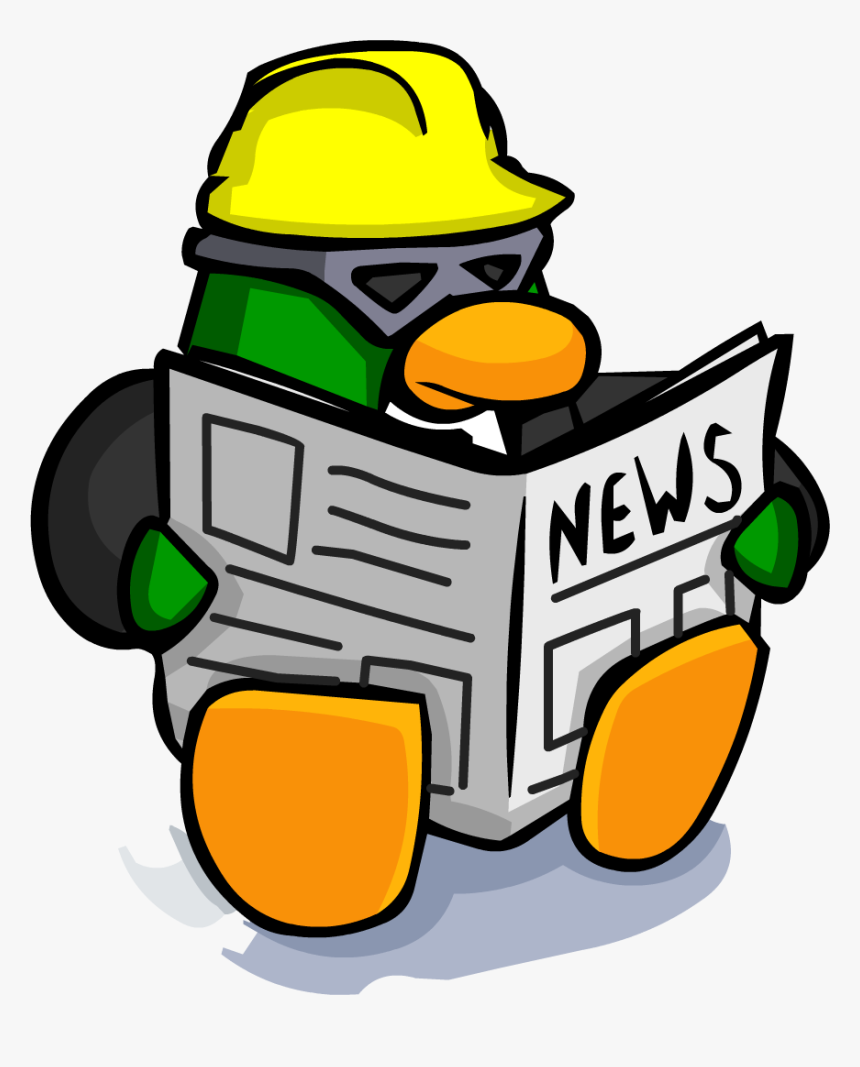 Club Penguin Rewritten Wiki - Club Penguin Newspaper Png, Transparent Png, Free Download