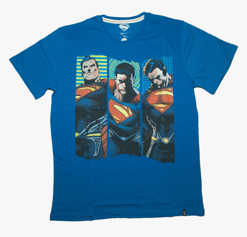 Man Of Steel Superman Blue T Shirt Bio World Www - Superman, HD Png Download, Free Download