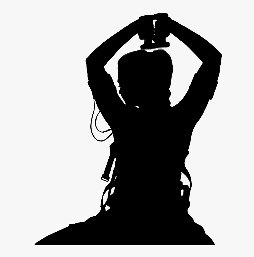 Silhouette Drawing Woman Clip Art - Silhouette, HD Png Download, Free Download