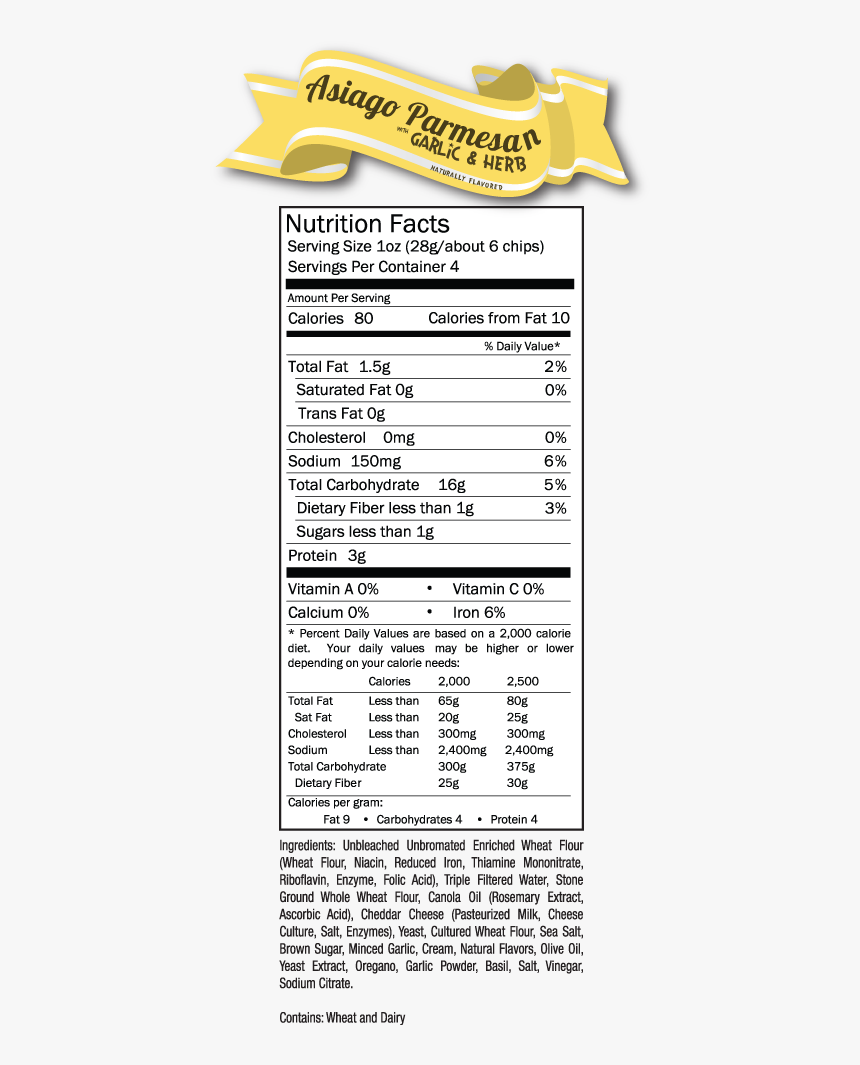 Nutrition Deli Herbcheese - Poppins Corn Flakes Nutrition Facts, HD Png Download, Free Download