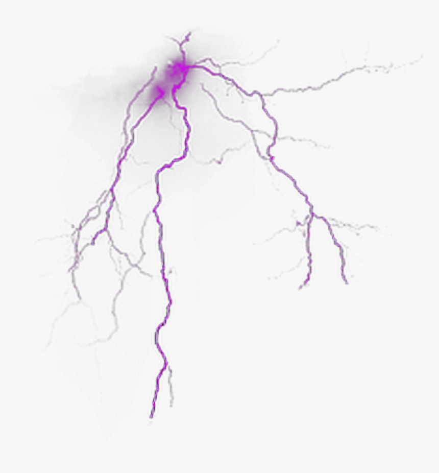 freetoedit #purple #lightning - Sketch, HD Png Download - kindpng