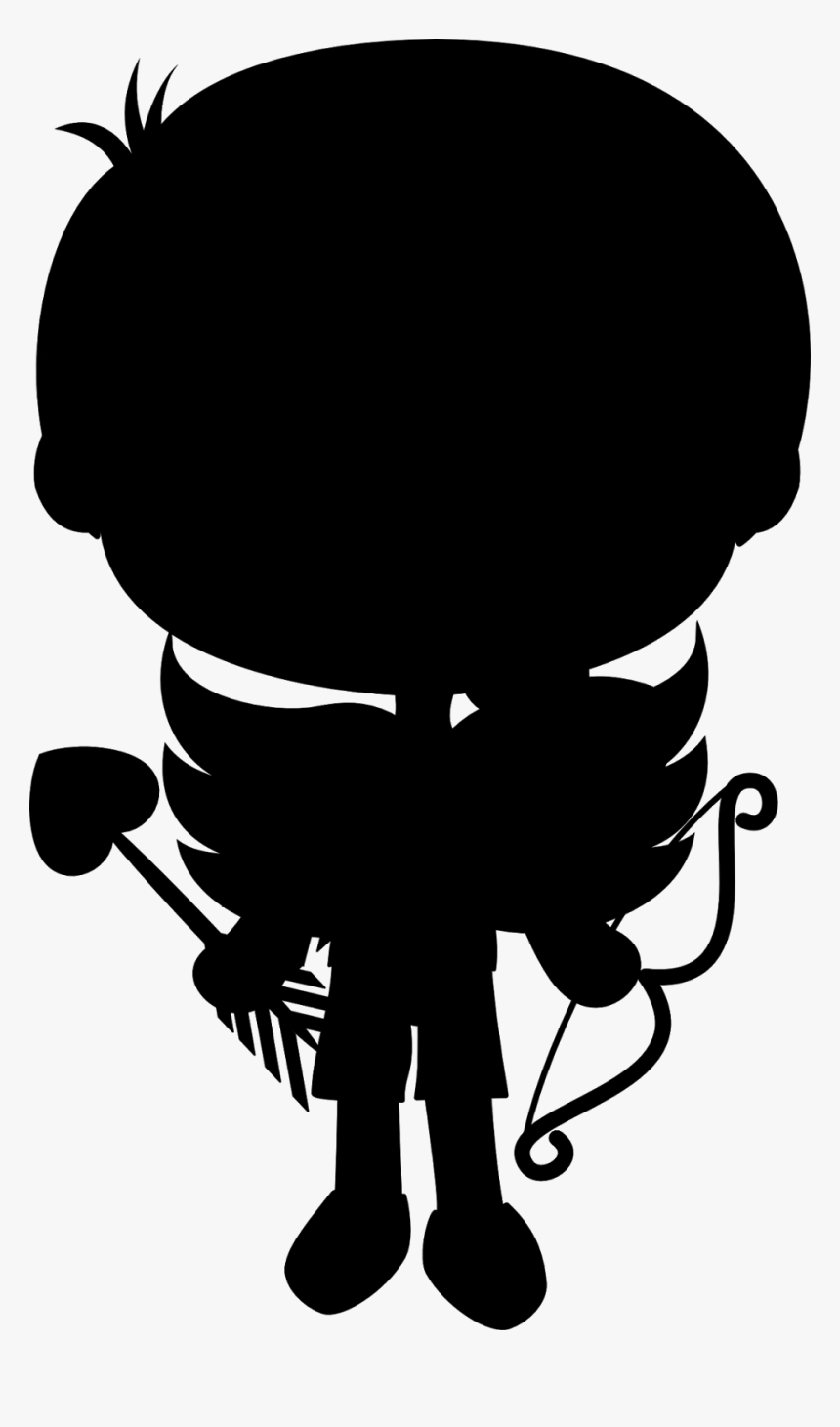 Clip Art Illustration Cartoon Silhouette Character - Illustration, HD Png Download, Free Download