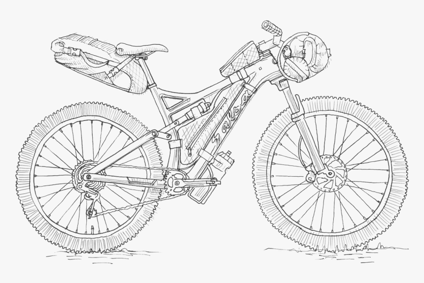 Dirt bike sketch stock illustration. Illustration of drawing - 63811828