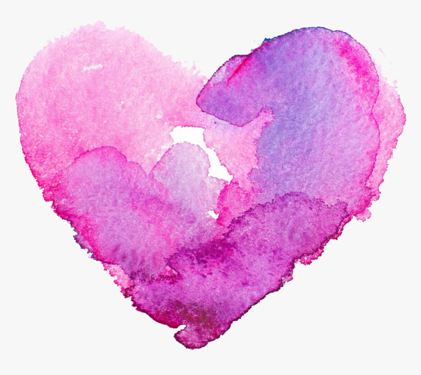 Heart Transparent Background - Transparent Background Watercolor Heart Transparent, HD Png Download, Free Download