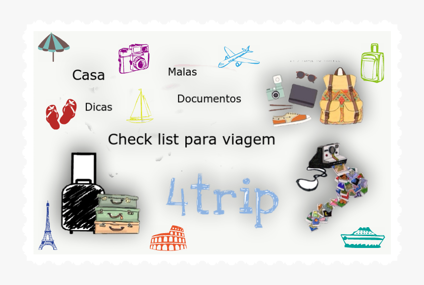 Clip Art Checklist Viagem, HD Png Download, Free Download