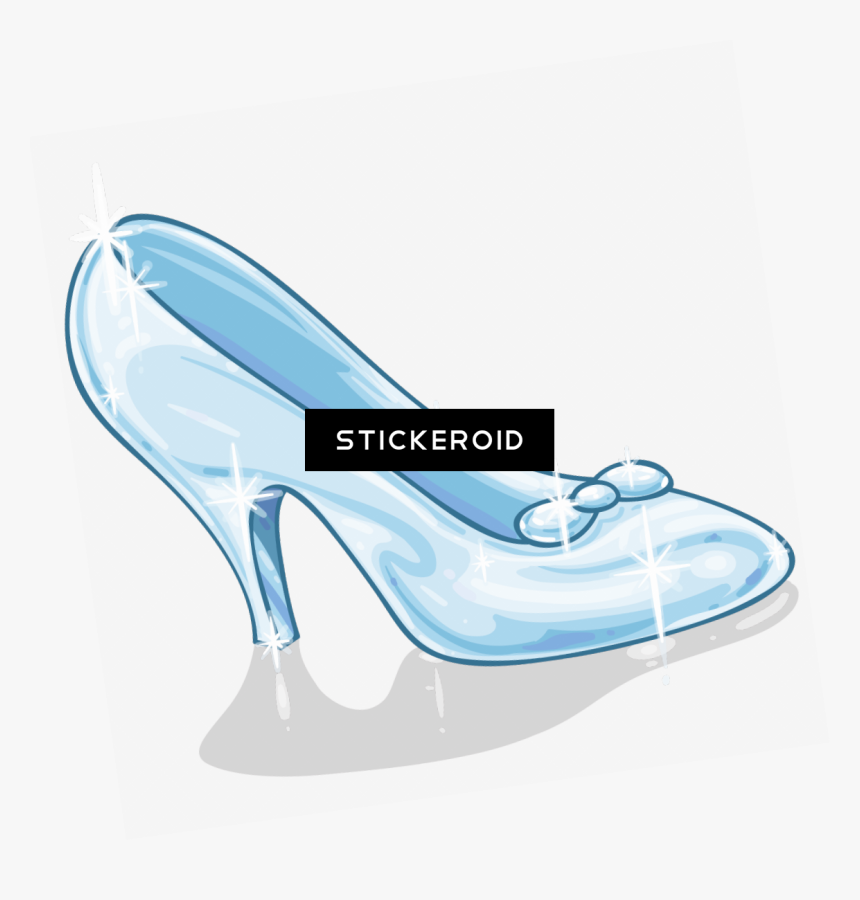Glass Shoes Coloring , Png Download - Cinderella Slipper Coloring Page ...